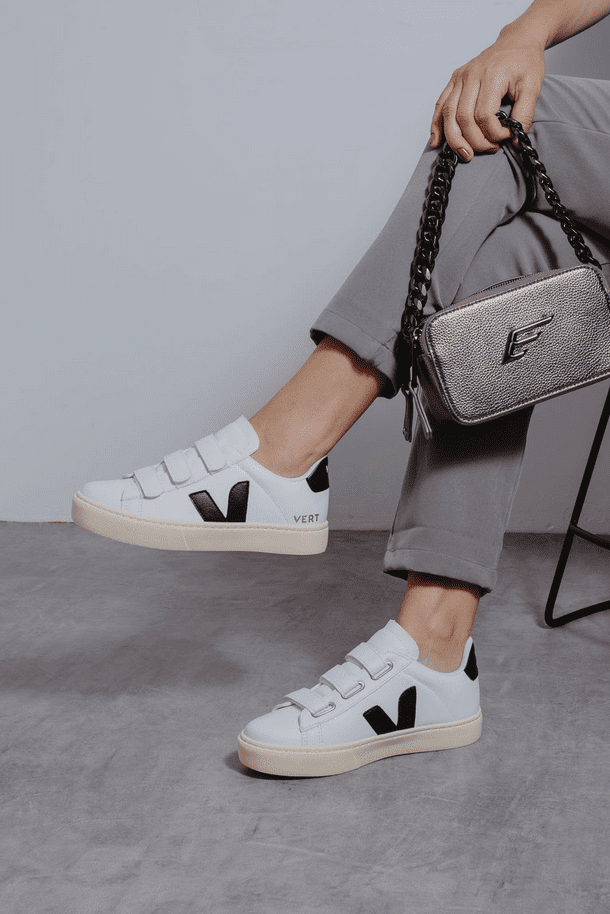 Vert Velcro Branco/Preto