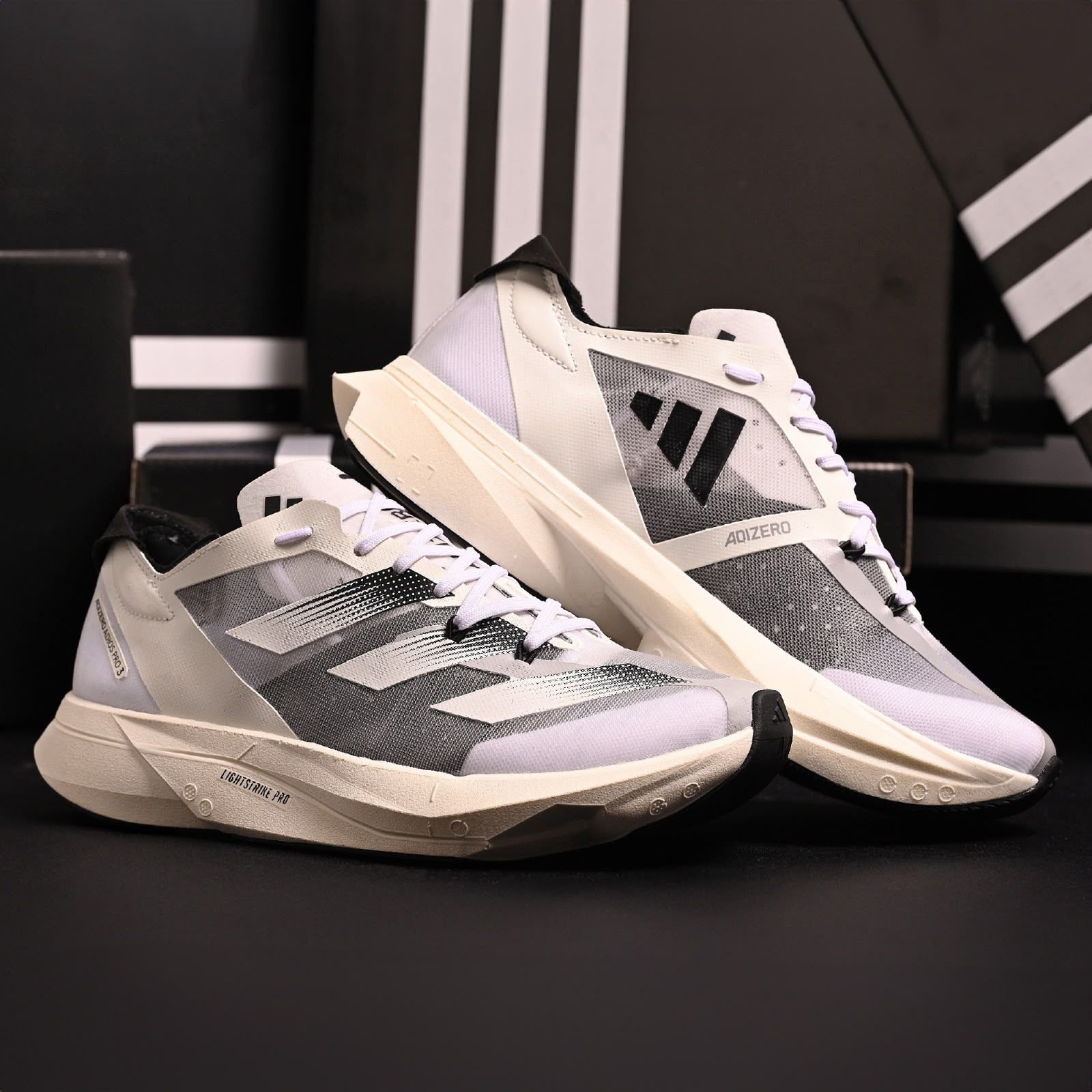 Adidas Adizero Branco/Cinza - Imagem 2
